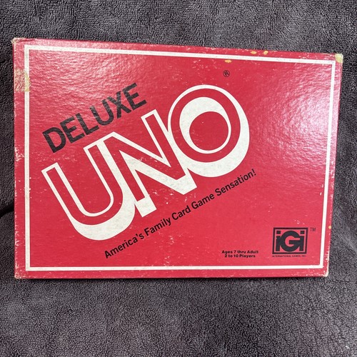 Vtg uno deluxe card - vtg,